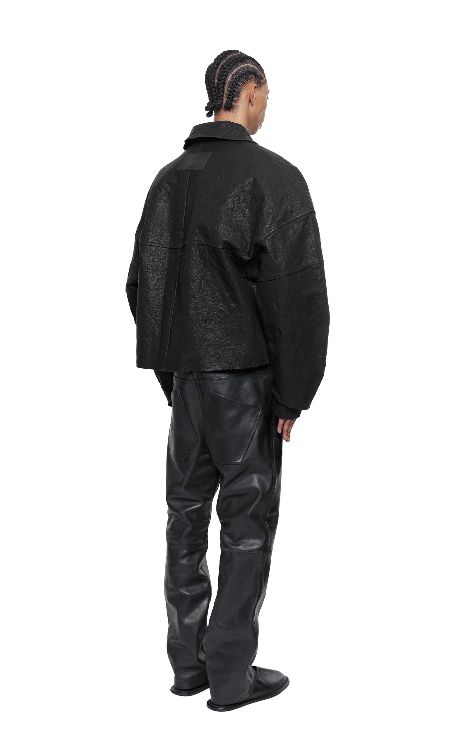 ARNODEFRANCE - METALIZED LEATHER JACKET | ARNODEFRANCE